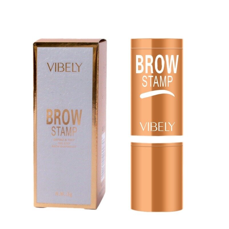 Eyebrow Powder Kit Manufacturer - Waterproof Vegan Brown Tinted Enhance 10 Brow Shapes Long Lasting Mineral
