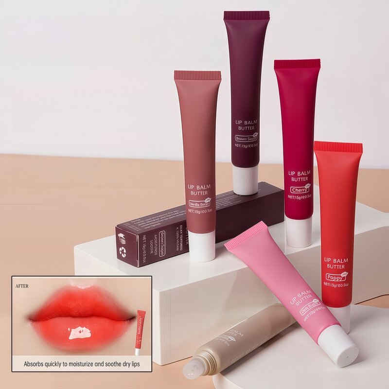 Lip Balm Manufacturer - Wholesale Luxury Custom Logo Squeeze Tube Hydrating Herbal Moisturizing Private Label