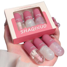 Lip Gloss Manufacturer - 3 Colors Lasting Mini Capsule Sexy Matte Nude