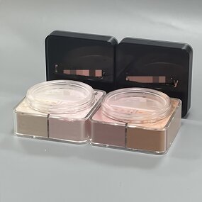Loose Powder Manufacturer - Dual Colors Easy Bake Smoothing Waterproof Setting Foundation