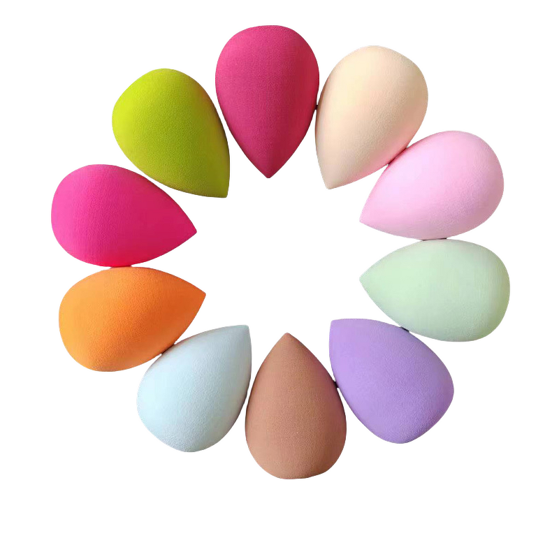Makeup Sponge Manufacturer - Wholesale Customized Color Latex-free Washable Waterdrop Shape Powder Puff