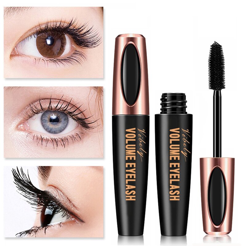 Eyelash Mascara Manufacturer - New Black Thick Longer Waterproof Fast Drying 4d Silk Fiber