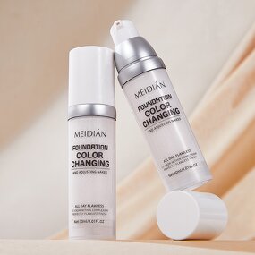 Liquid Foundation Manufacturer - MEIDIAN Waterproof Long Lasting Sunscreen Whitening 24H Coverage for Dark Skin