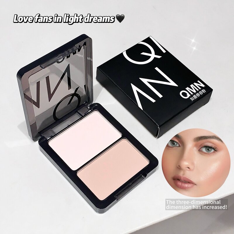 Contour Powder Manufacturer - QMN High Gloss Dual-Use Dry and Wet Face Contour Blush Private Label