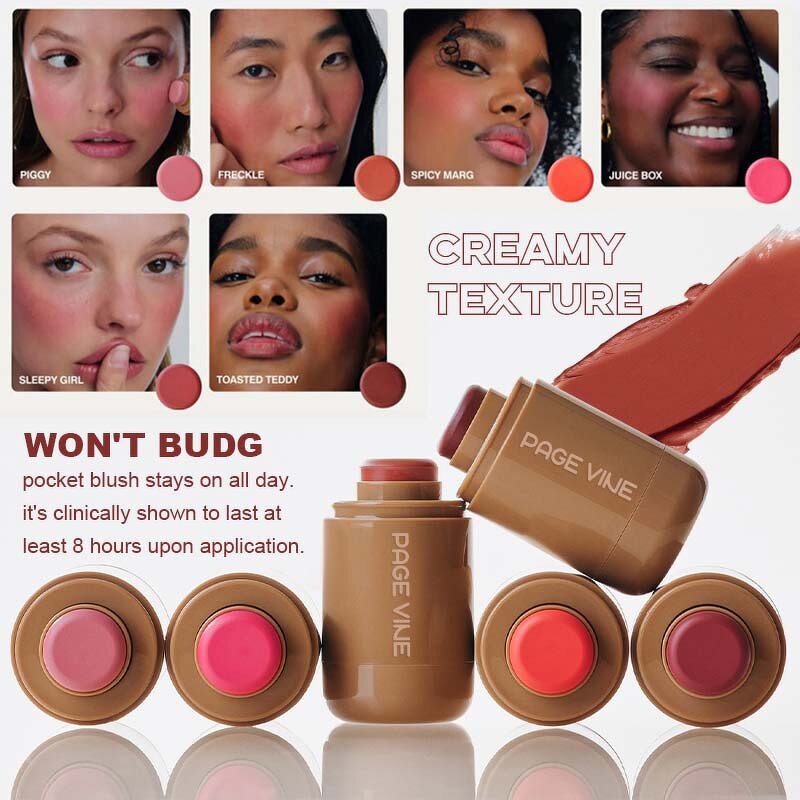 Blush Stick Manufacturer - Wholesale Facial High Pigment Cream Waterproof Vegan Long Lasting Matte