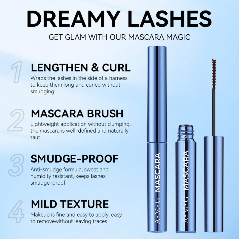 Mascara Manufacturer - In Stock Black Brown Waterproof Long Lasting No Clumping Dense Thick Curling