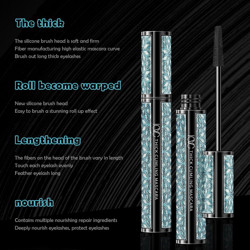Eyelash Mascara Manufacturer - OEM Customizable In-stock Waterproof Smudge-proof Volumizing 4D Silk Fiber
