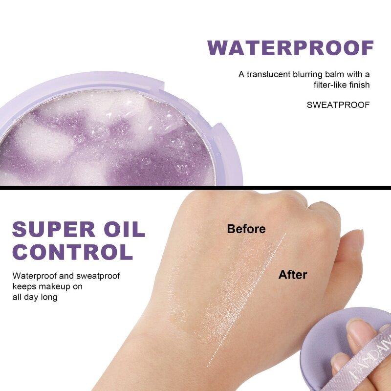 Powder Cake Manufacturer - Handaiyan 5-color Makeup Control Oil Sweat-proof Oil-controllasting Fixed