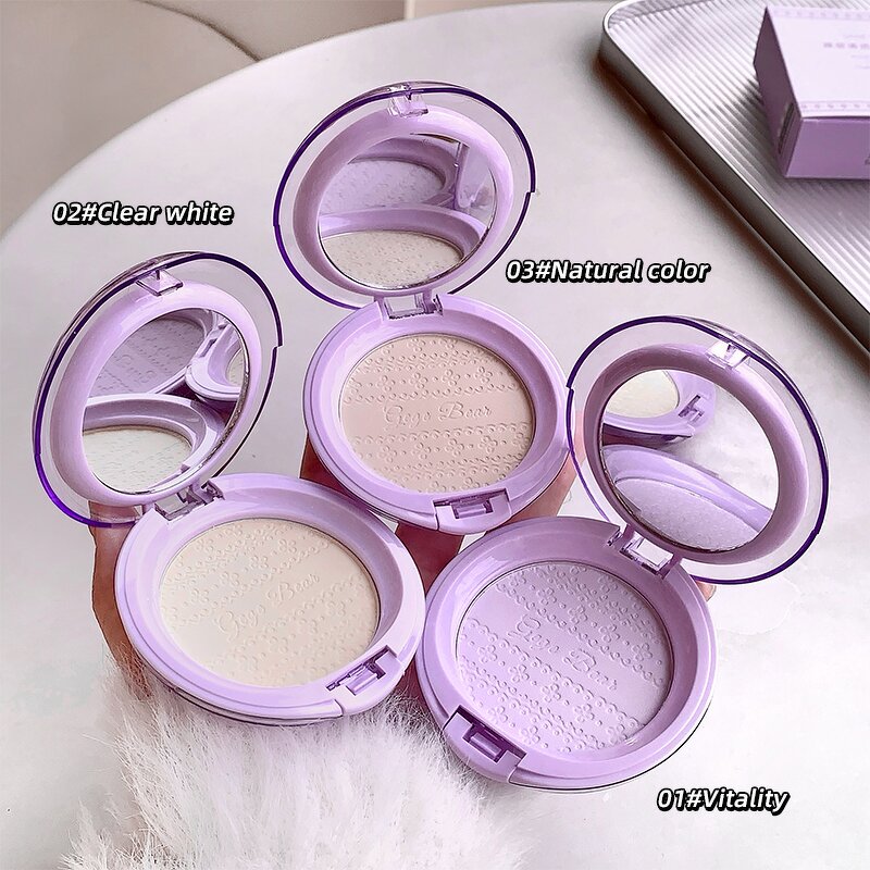 Loose Powder Manufacturer - Gege Bear Clear Makeup Setting Cake Expansion Color Brightening Cute Lace