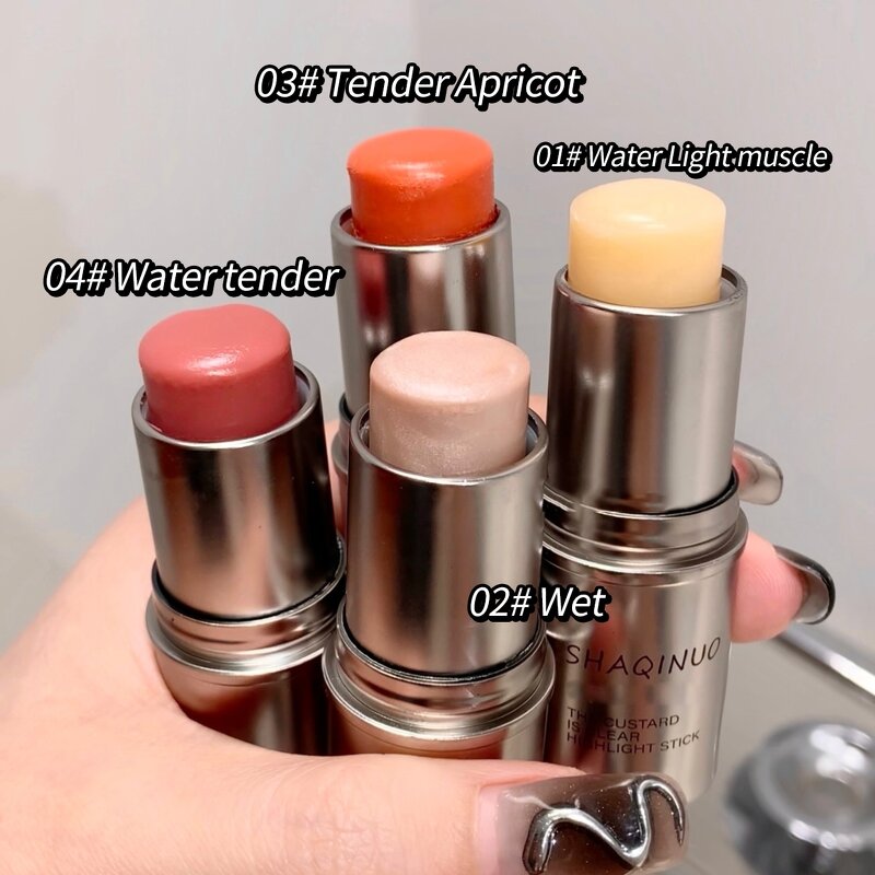 Blusher Stick Manufacturer - Shaqinuo Mineral ODM Low MOQ for Face Nose Contouring Shimmer Finish