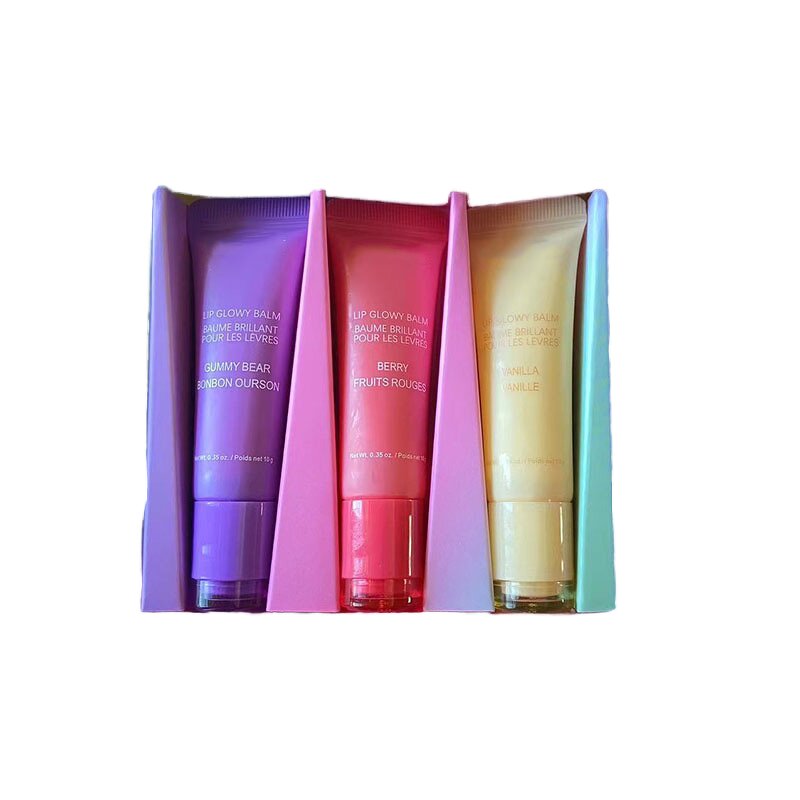 Lip Gloss Stick Manufacturer - Lan 3-piece Mineral Fruit Flavored Waterproof with Moisturizing Organic Natural