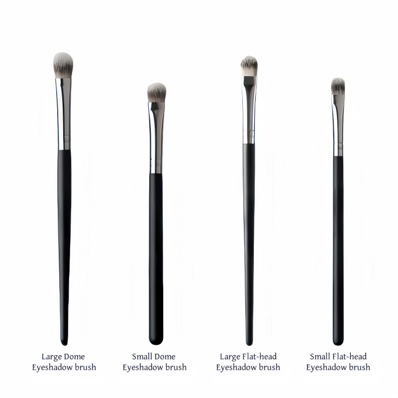 Eye Shadow Brush Manufacturer - Custom Single Fluffy Wood Handle Private Label High Quality Flat Blending