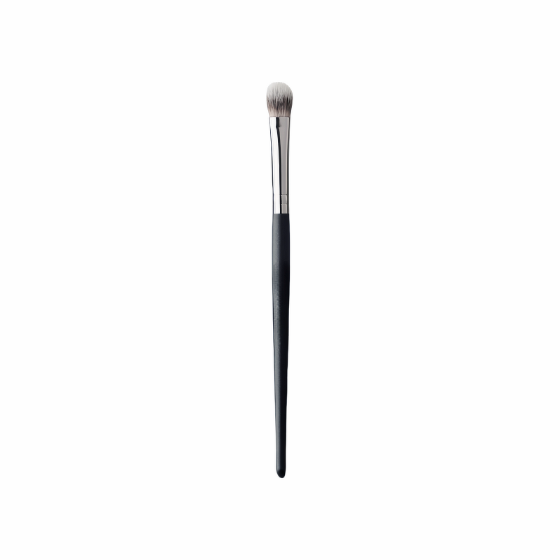 Eyeshadow Brush Manufacturer - New Style Custom Logo Synthetic Wood Handle with Soft Black Hair for Large