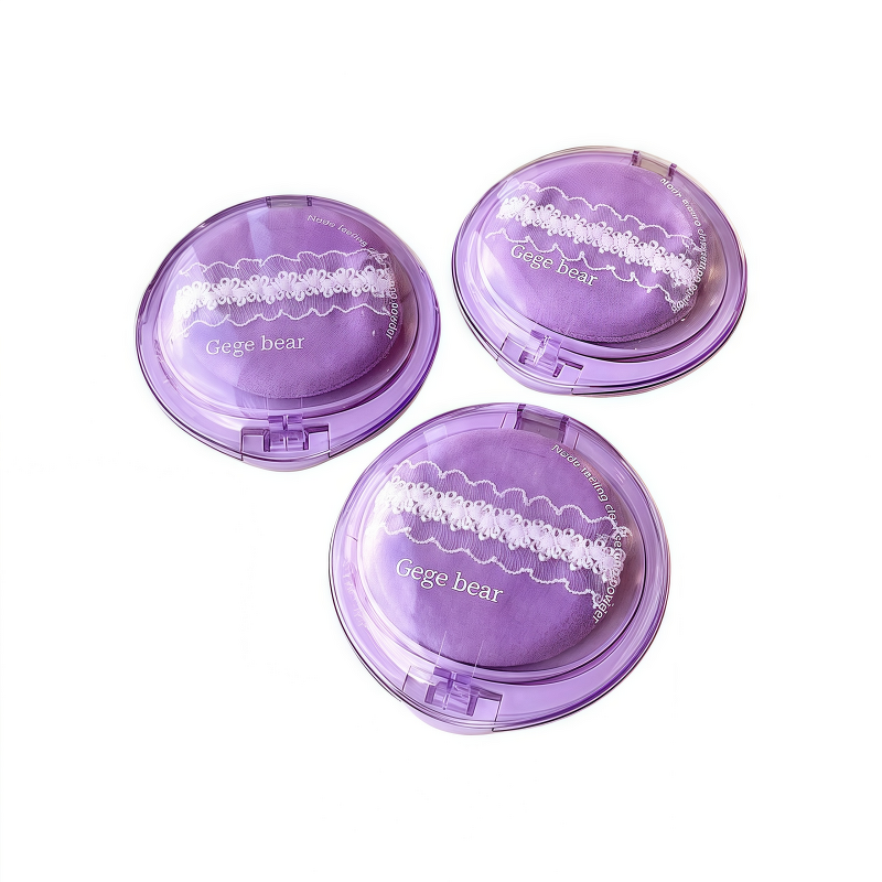 Loose Powder Manufacturer - Gege Bear Clear Makeup Setting Cake Expansion Color Brightening Cute Lace