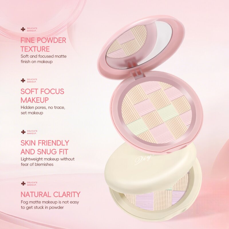 Pressed Powder Manufacturer - 2 Colors Long Lasting Mineral Matte Dark Skin Waterproof Oil-Control Blush Contour