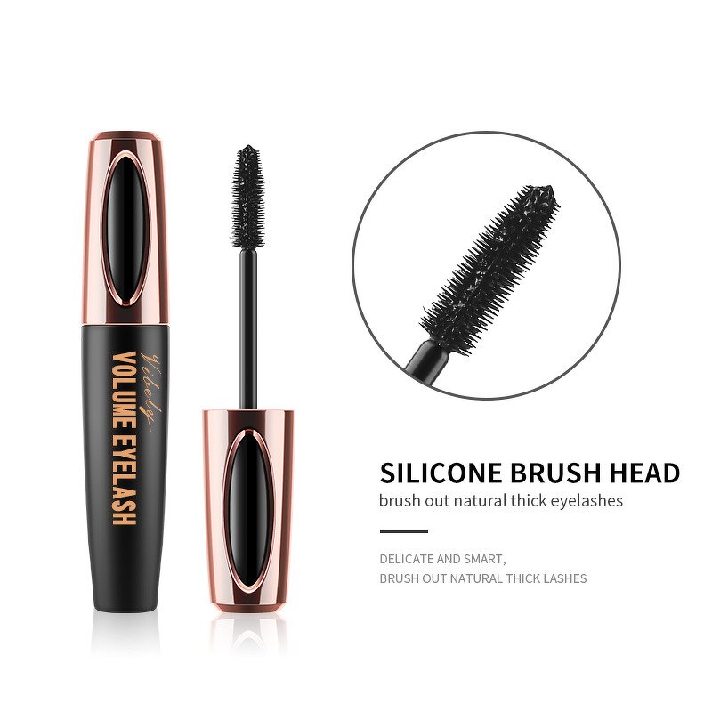 Eyelash Mascara Manufacturer - New Black Thick Longer Waterproof Fast Drying 4d Silk Fiber