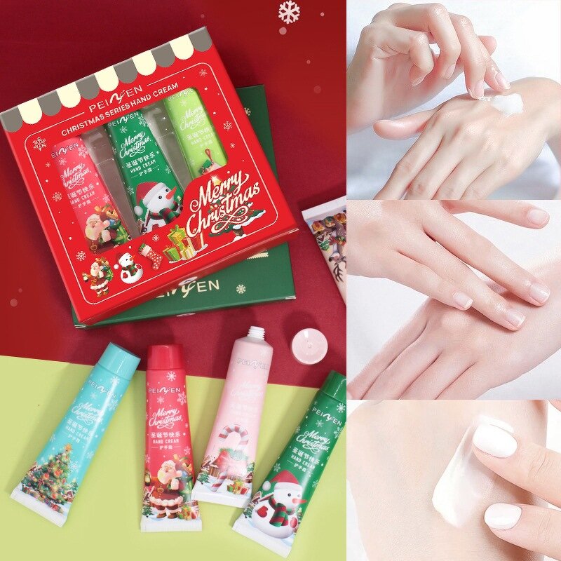 Hand Cream Manufacturer - Private Label 30g Christmas Mini Gift Set Natural Plant Smoothing Nourishing