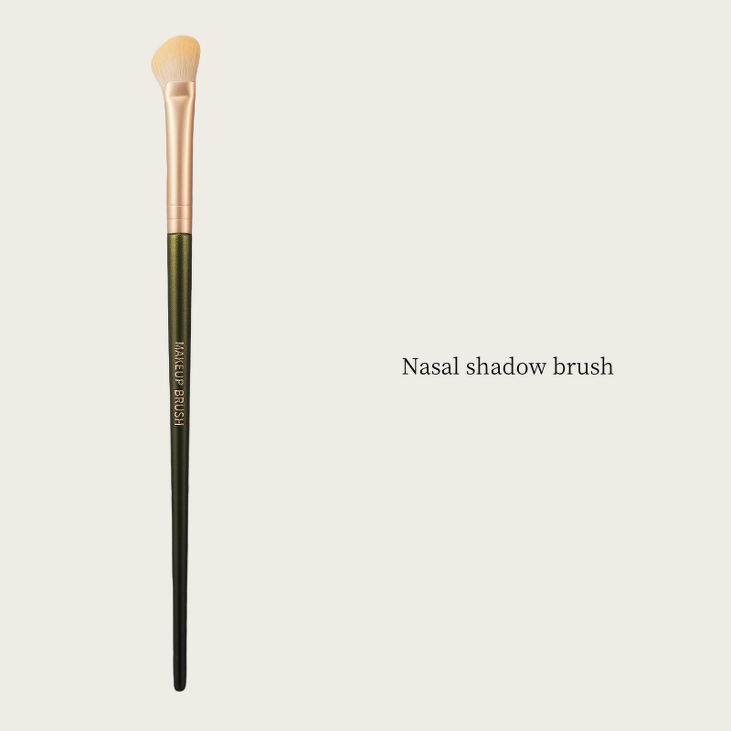 Nose Contour Brush Manufacturer - Half Fan-Shape Angled Concealer & Under Eye Blush Highlighter with Wood Handle