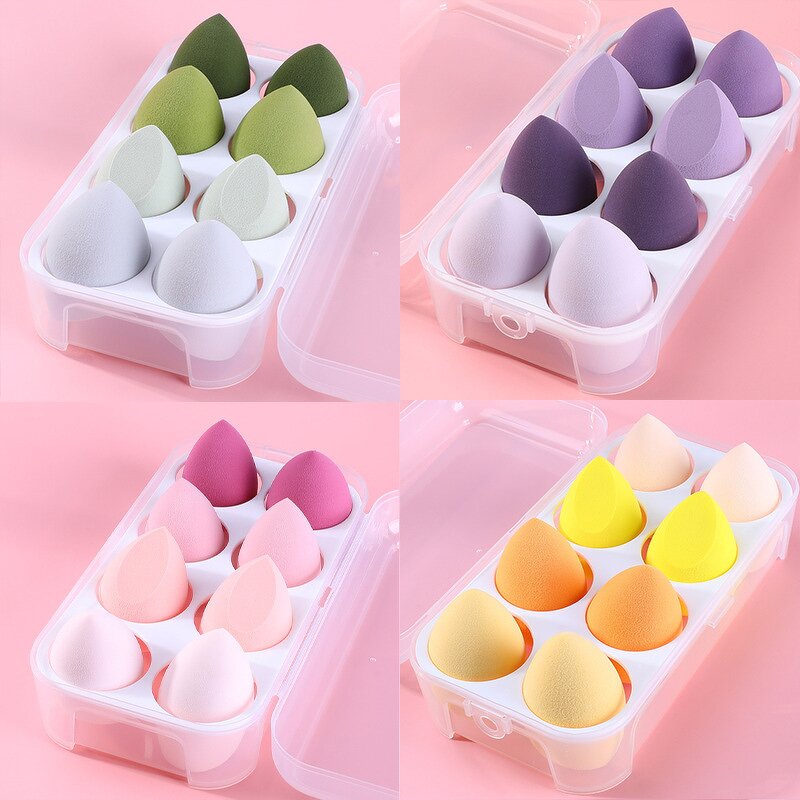 Makeup Sponge Manufacturer - Wholesale Customized Color Washable Latex-free Waterdrop Shape 4*6cm Fashionable