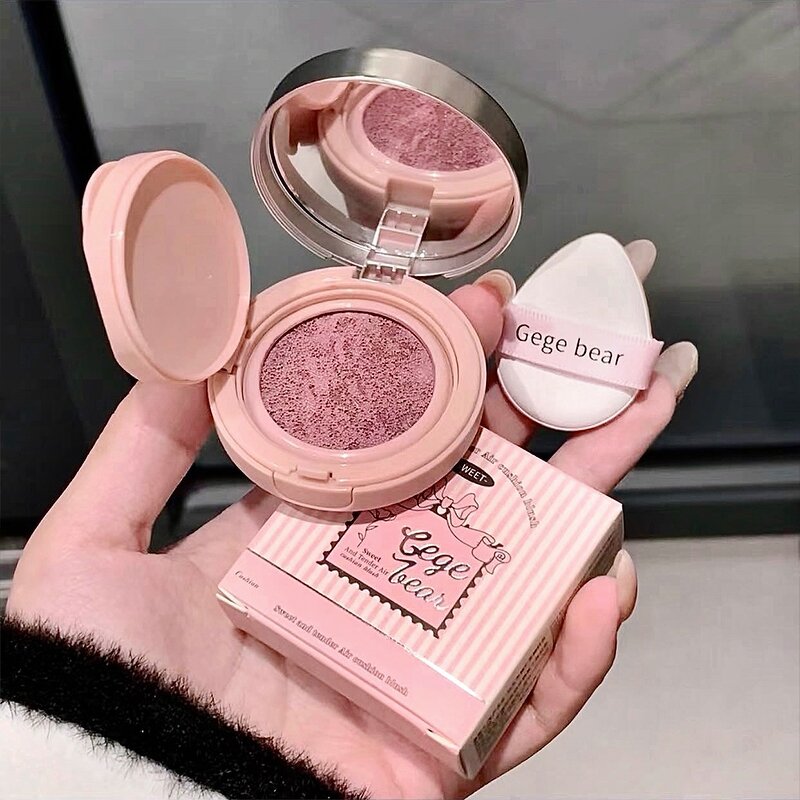 Liquid Blush Manufacturer - Cushion for Cheeks With Mirror Natural & Elegant Gege Bear Cream Silky