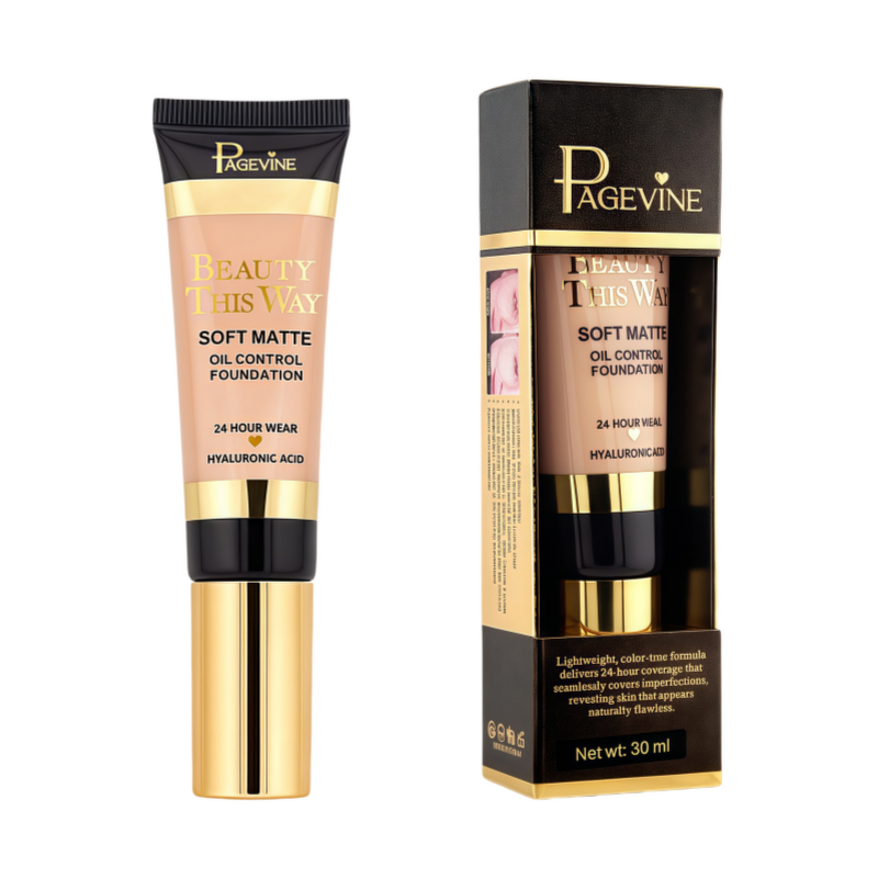 Liquid Foundation Manufacturer - New Custom Full Coverage Whitening Matte 24H Long-lasting Vegan Waterproof