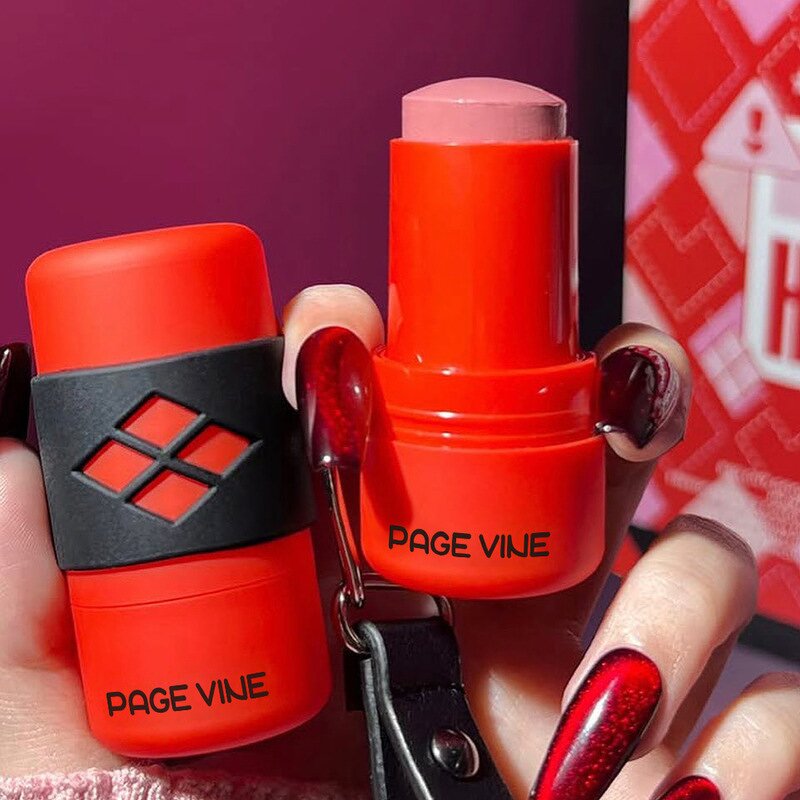Blush Stick Manufacturer - 3 Colors Latest Clown Girl 2 in 1 Blush Lipstick Long-lasting Jelly Color