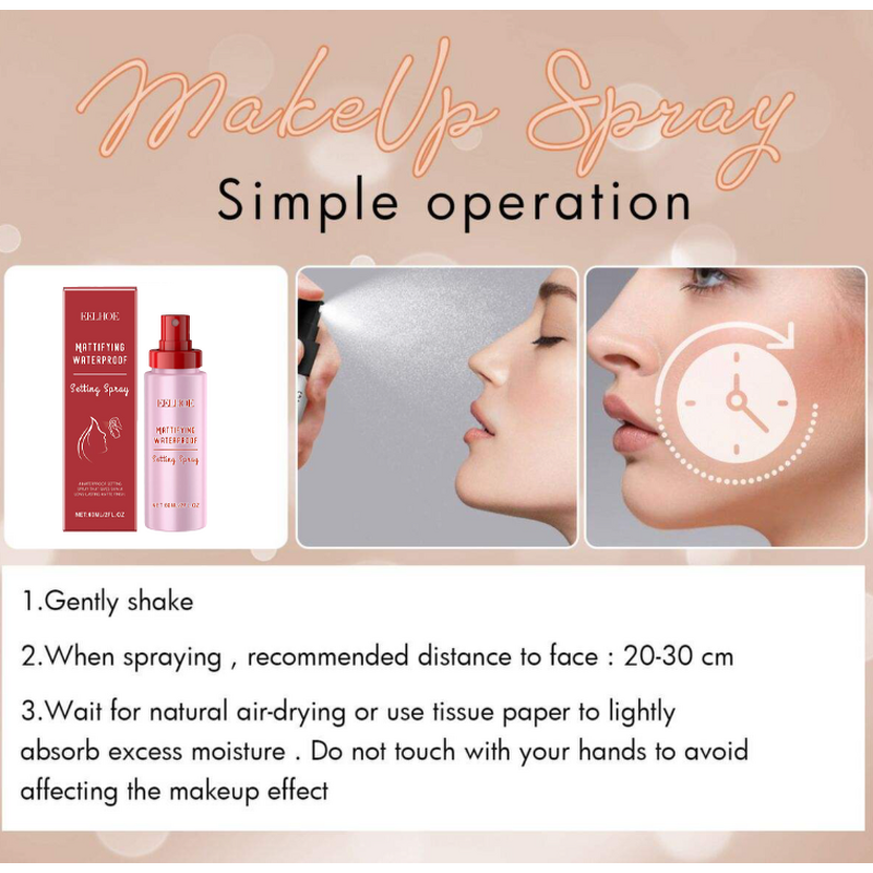 Makeup Setting Spray Manufacturer - Eelhoe Lightweight Matte Fresh Long-Lasting Pore Filling Formula
