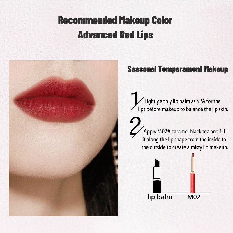 Lipstick Set Manufacturer - 6-Piece Matte Velvet Lipstick Waterproof Durable Non-Stick Cups Herbal Liquid Makeup