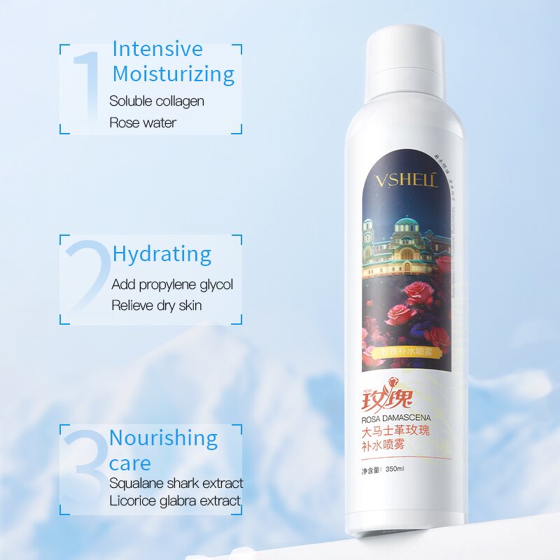 Facial Mist Toner Manufacturer - Rose Hydrating 200ml Soothing Calming Sensitive Skin OEM Skin Care Spray