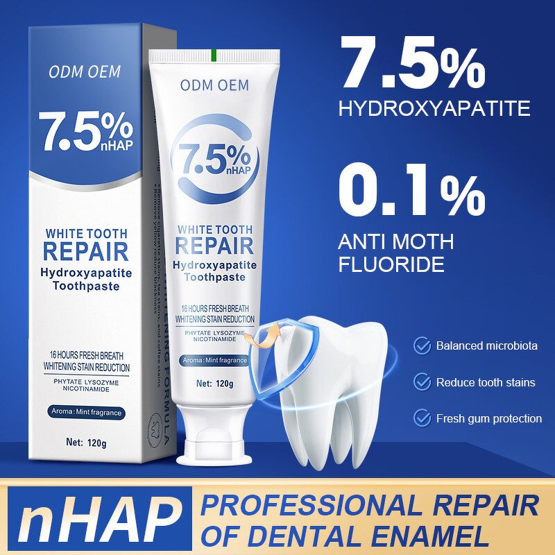 Hydroxyapatite Toothpaste Manufacturer - Croent 120g Whitening Remove Stains Anti Cavity Fresh Breath Home Oral Care