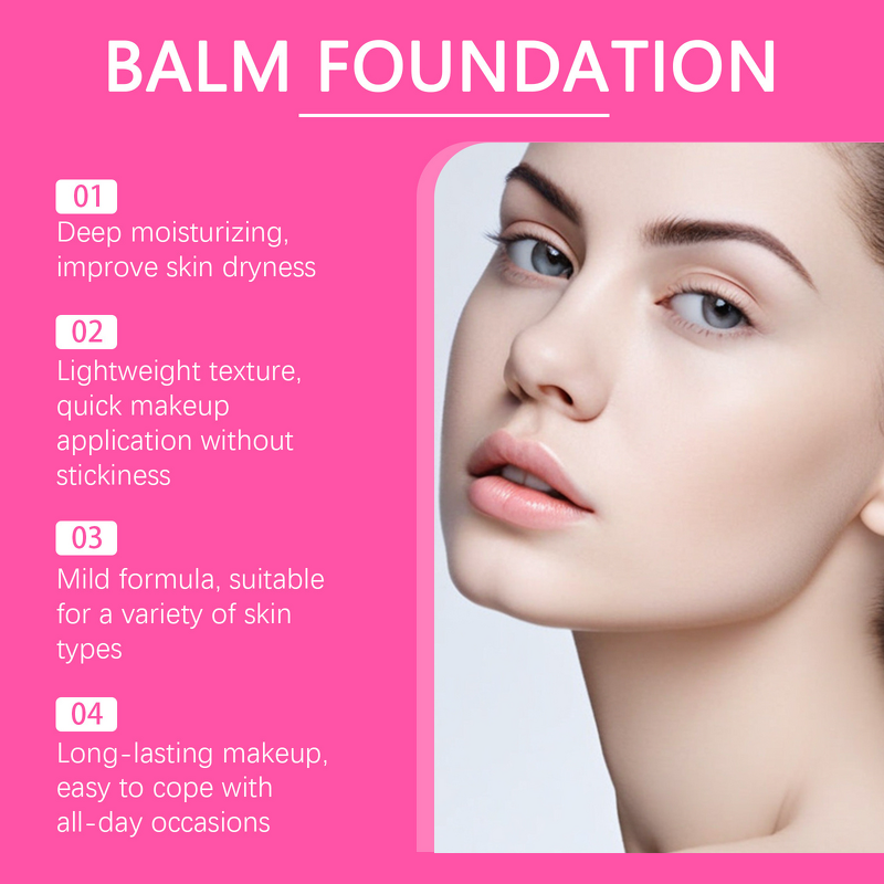 Foundation Cream Manufacturer - OEM Lightweight Moisturizing Clear Concealer Nourishing Makeup Oily Dry Skin Formula