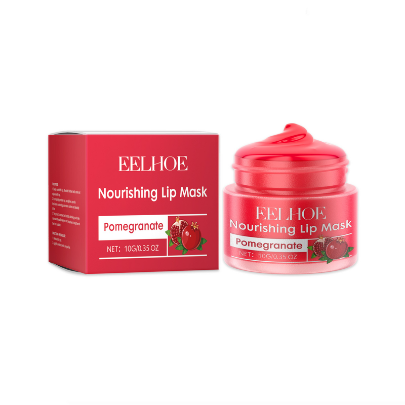 Lip Mask Manufacturer - Private Label Eelhoe Moisturizing Organic Glycerine Red Pomegranate Crystal Oil Shiny Skin Care