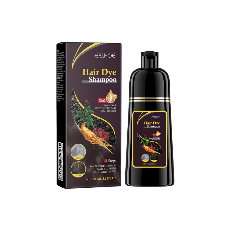 Hair Shampoo Manufacturer - Herbal 500ml Black Hair Nourishing Cleanser Polygonum Multiflorum Essence Home Use Repair