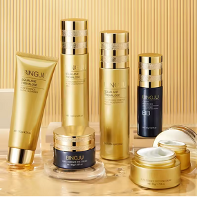 Skin Care Set Manufacturer - Private Label 8-Piece Luxury Natural Anti-Aging Golden Caviar Protein Vitamin C Whitening