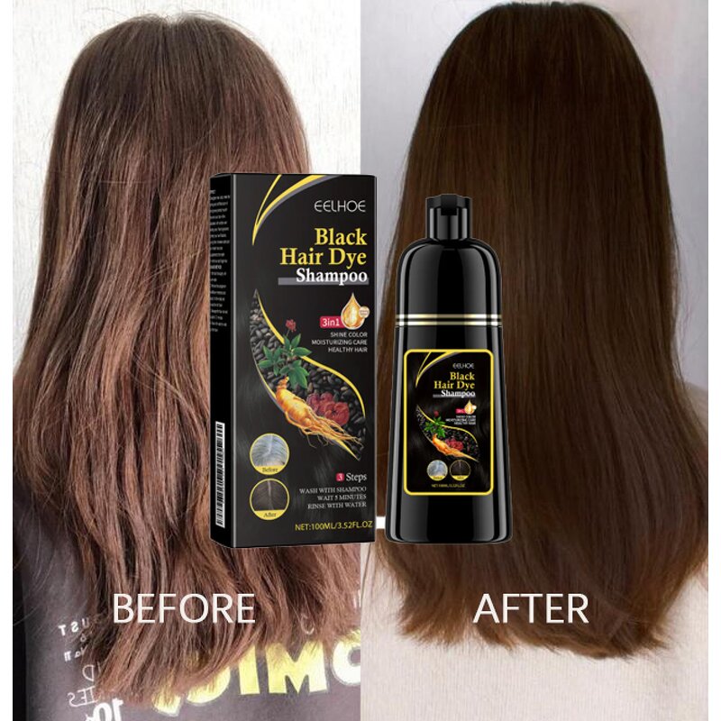 Hair Shampoo Manufacturer - Herbal 500ml Black Hair Nourishing Cleanser Polygonum Multiflorum Essence Home Use Repair