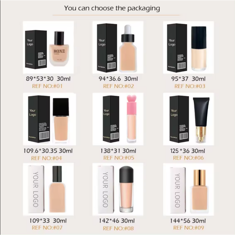 Foundation Manufacturer - Natural Cover Liquid Makeup Sunscreen Lightweight Long-Lasting Primer Dark Circles Acne Coverage