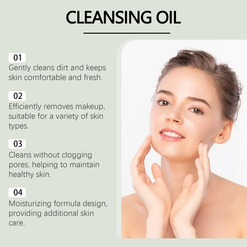 Makeup Remover Oil Manufacturer - OEM Gentle Vegan Non-Tight Clear Cleansing Face Eyes Lips Soothing Formula