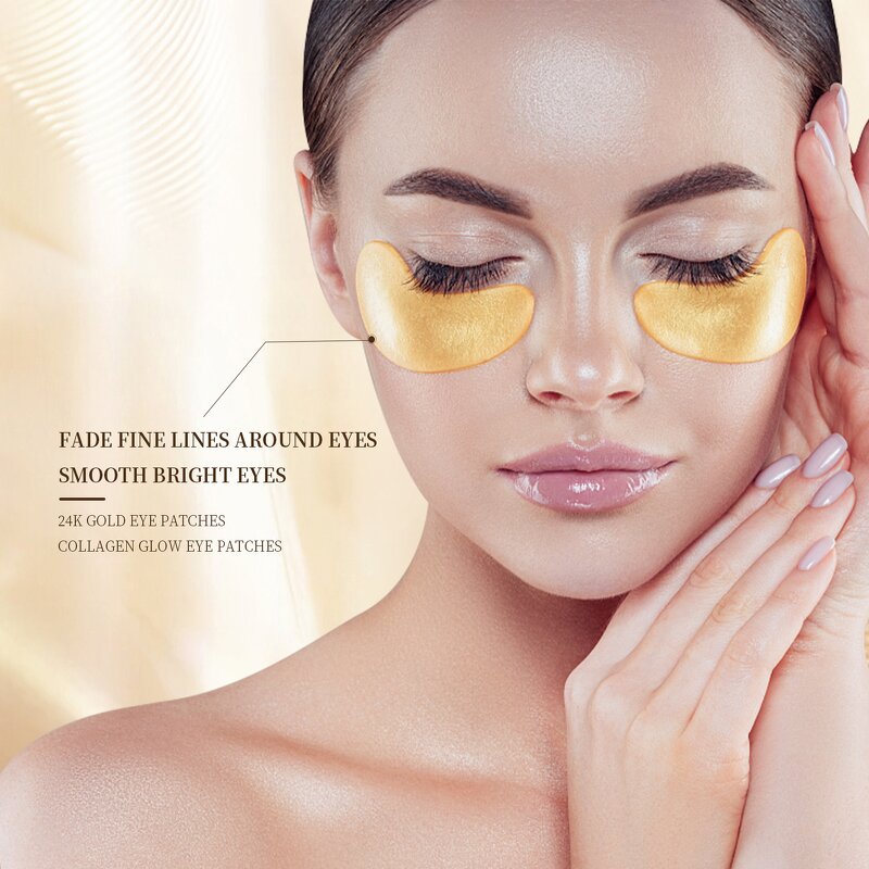 Eye Mask Manufacturer - Private Label 24K Gold Collagen Anti-Aging Vitamin C Sheet Moisturizing Dark Circle Reduction