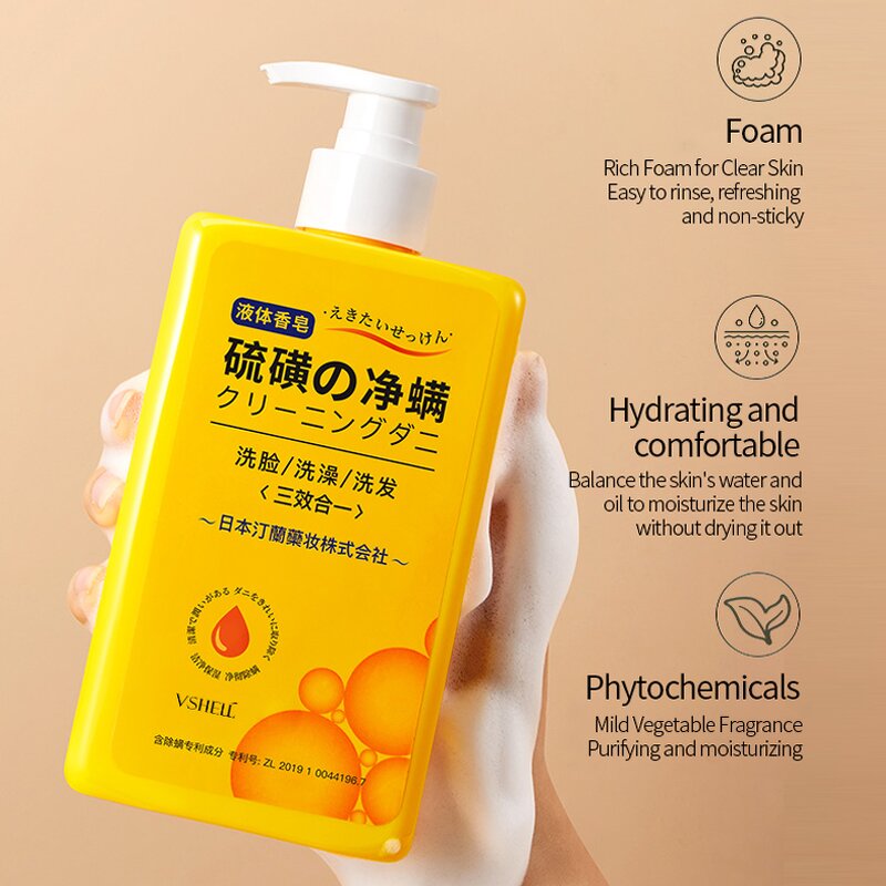 Liquid Soap Manufacturer - Adults' Sulfur Mite-Cleaning Herbal Olive Oil Whitening Slimming Antiseptic Anti-Acne Skin Care