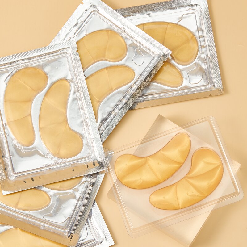 Eye Mask Manufacturer - Private Label 24K Gold Collagen Anti-Aging Vitamin C Sheet Moisturizing Dark Circle Reduction