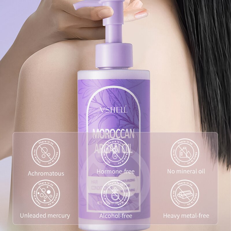 Hair Conditioner Manufacturer - Moroccan Argan Oil Leave-On Organic Herbal Formula Fine Curly Hair Nourishing Tea Tree