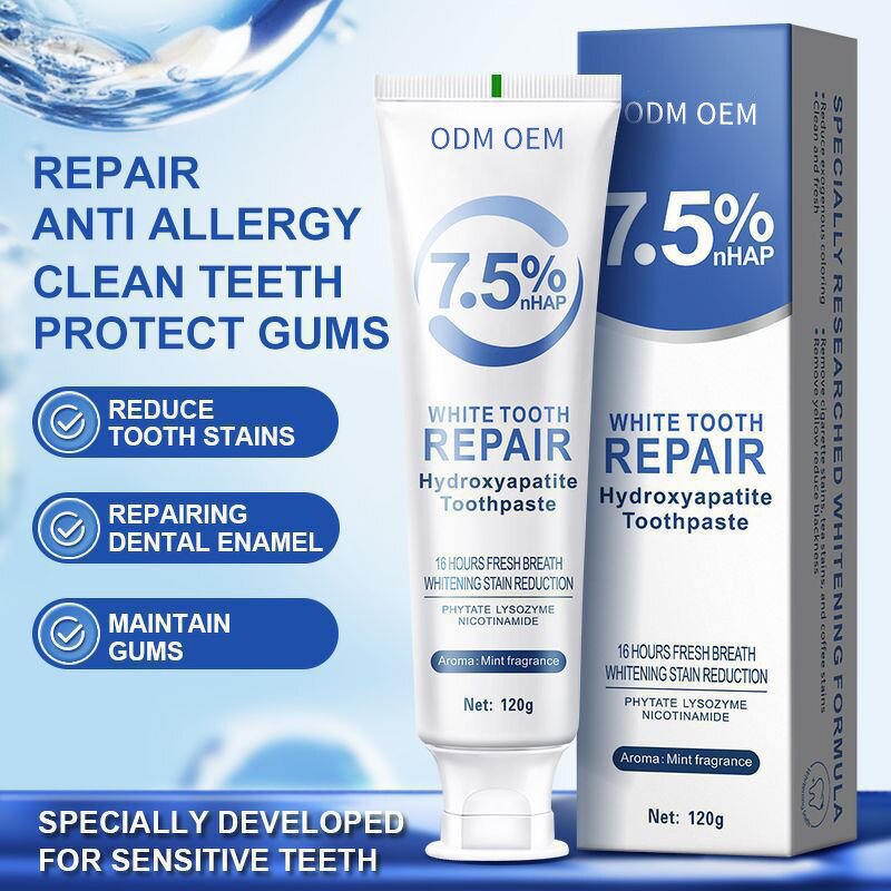 Hydroxyapatite Toothpaste Manufacturer - Croent 120g Whitening Remove Stains Anti Cavity Fresh Breath Home Oral Care