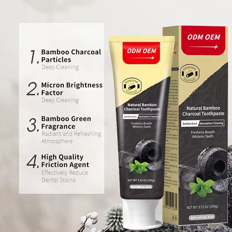 Bamboo Charcoal Toothpaste Manufacturer - Private Label Natural Activated Teeth Whitening Home Use Wholesale