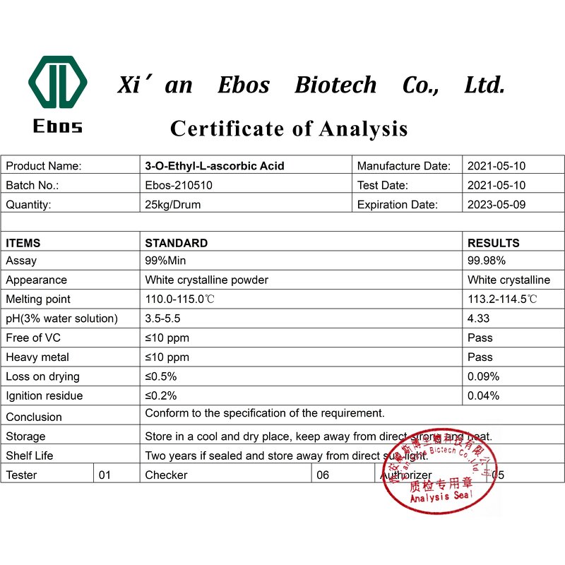 Vitamin C Powder - Pure Ascorbic Acid Healthcare Beverage Additive Food Grade