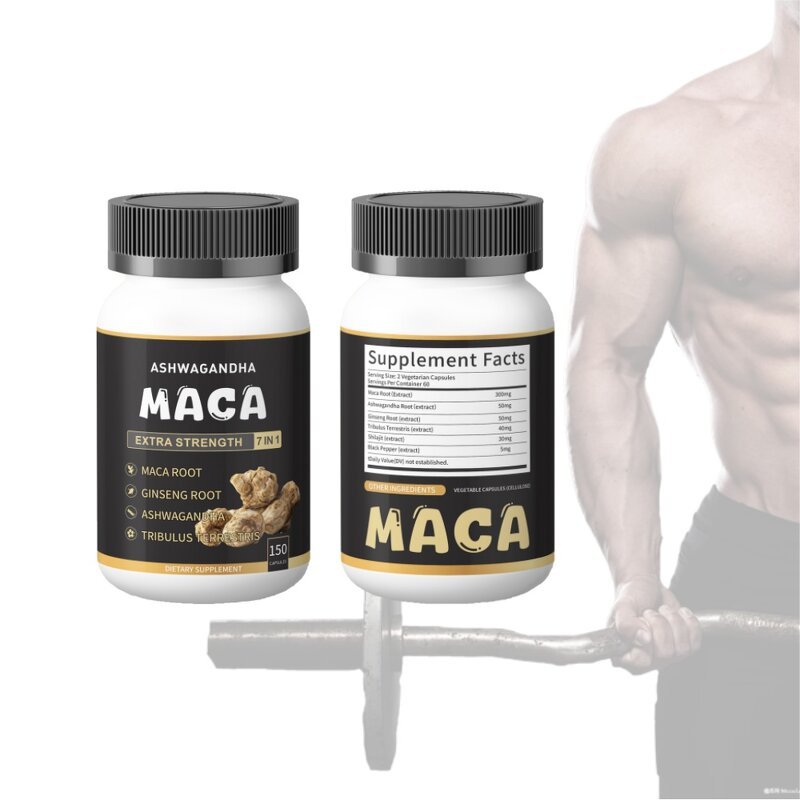 Maca Capsules - Black Maca Root & Energy Support & OEM Service