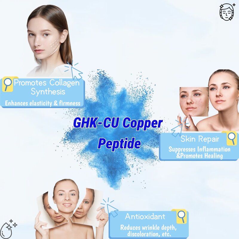 Ghk-Cu Peptide Powder - Private Label Pure For Cosmetic