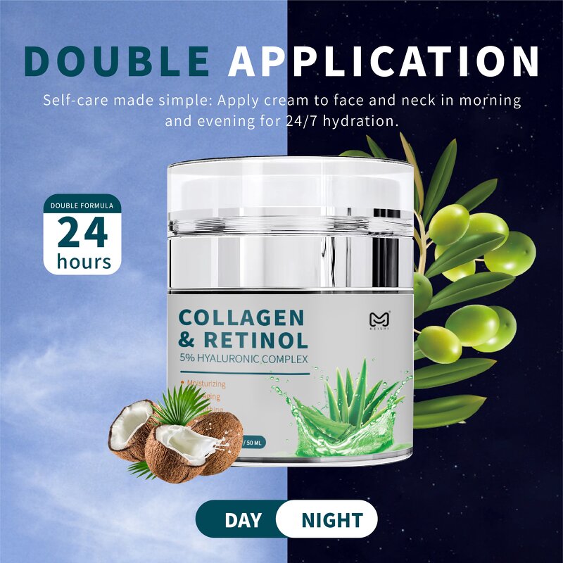 Collagen Retinol Night Cream Manufacturer - Private Label Anti-Aging Wrinkle Remover Firming Moisturizer