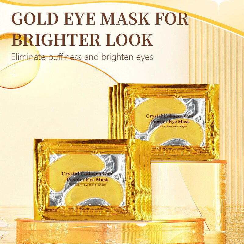 Under Eye Mask Manufacturer - Custom Hydrating 24K Gold Hydrogel Collagen Eye Mask for Dark Circles Puffy Eyes