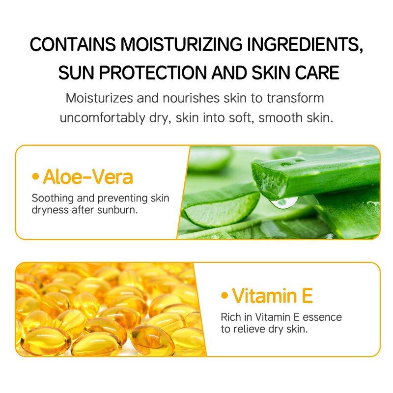 Sunscreen Lotion Manufacturer - Private Label Vegan Moisturizing Cooling Aloe Vera Hyaluronic Acid Sun Screen