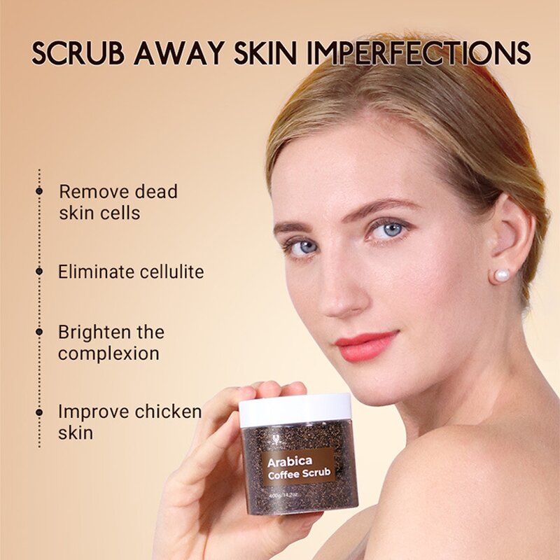 Coffee Body Scrub Manufacturer - Wholesale Custom Logo Dead Sea Salt Brightening Exfoliating Anti-Aging Scrub